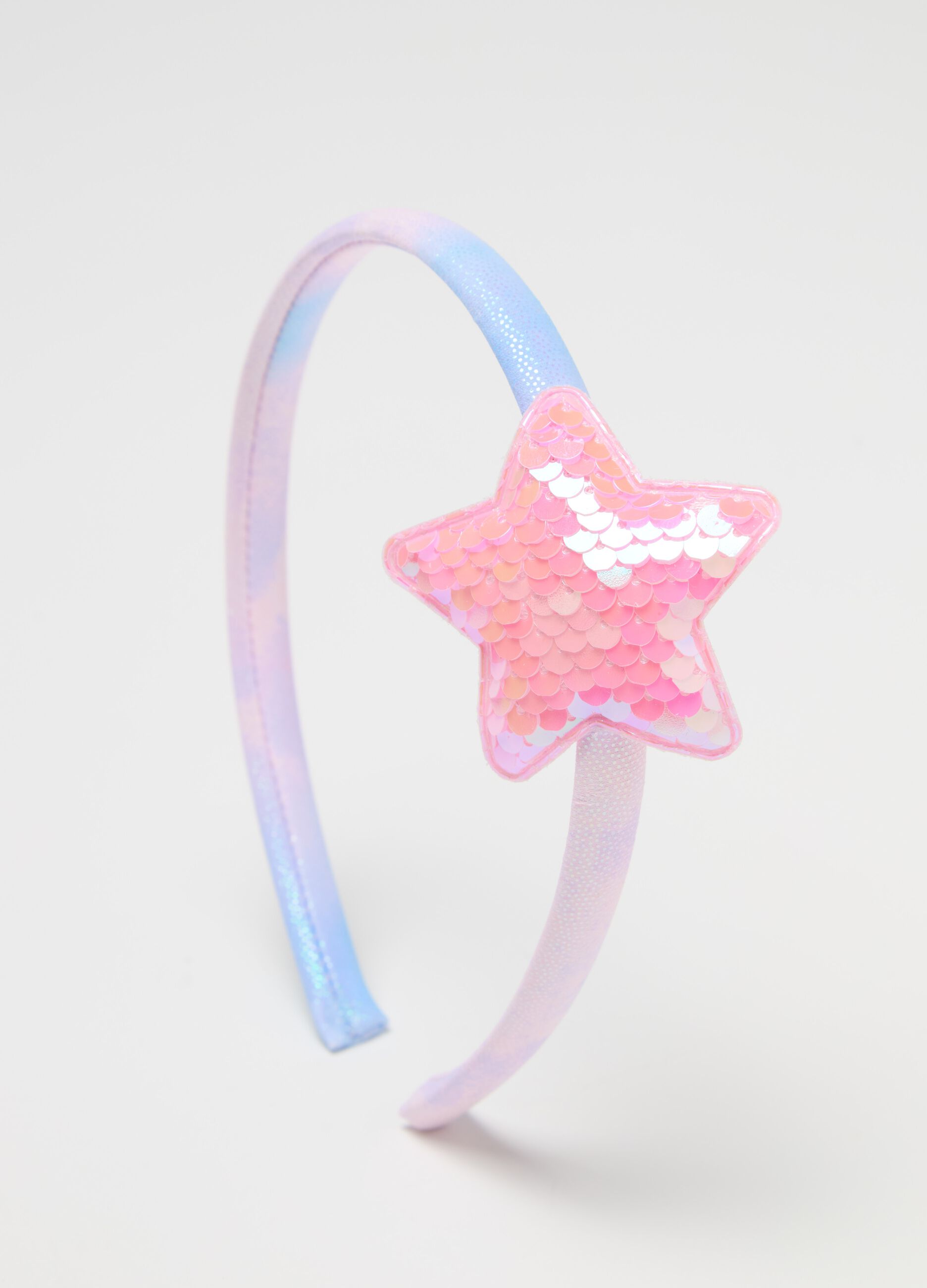 Rainbow Alice band with sequinned star