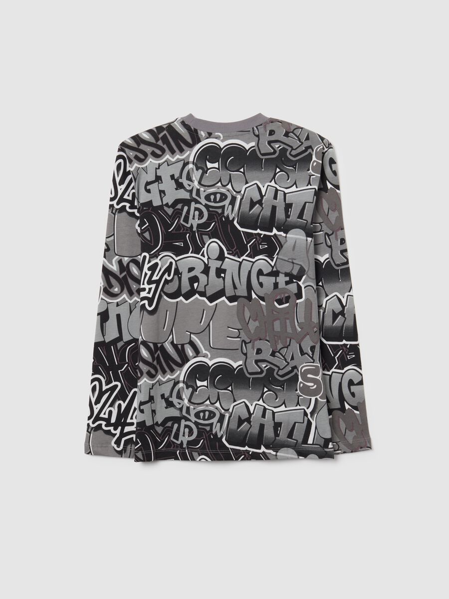 T-shirt da ragazzo in puro cotone multicolor regular fit_1