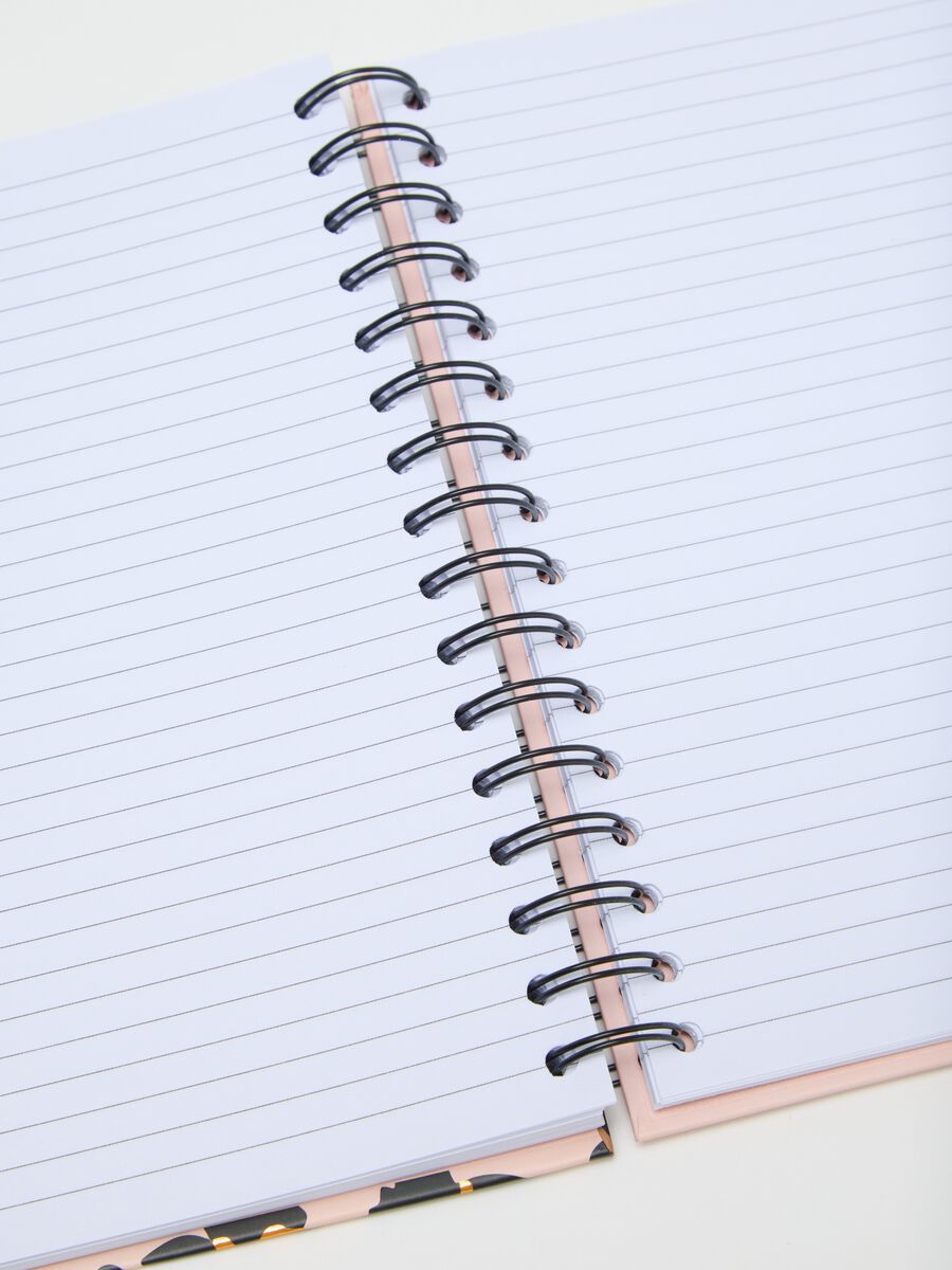 Leopard Print Black Paper Diary_1