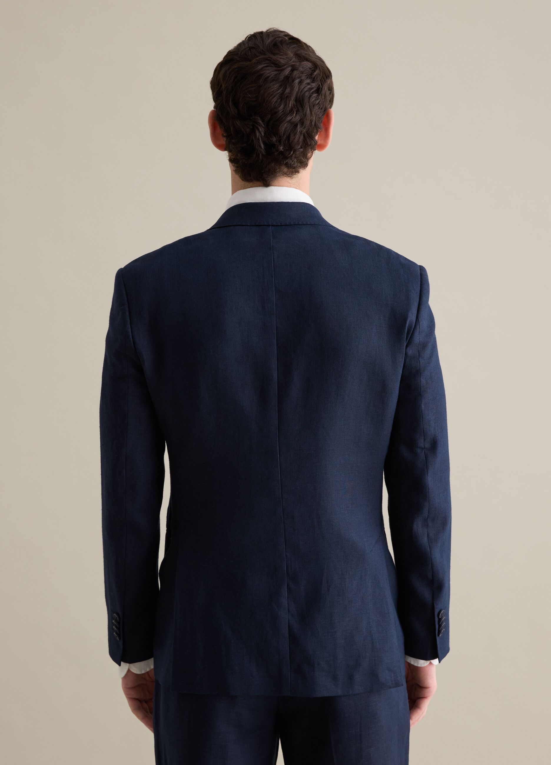 Blazer monopetto regular fit in lino Contemporary