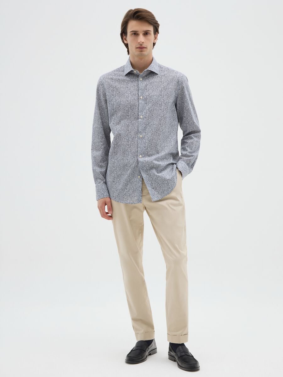 Camicia in puro cotone multicolor regular fit_1