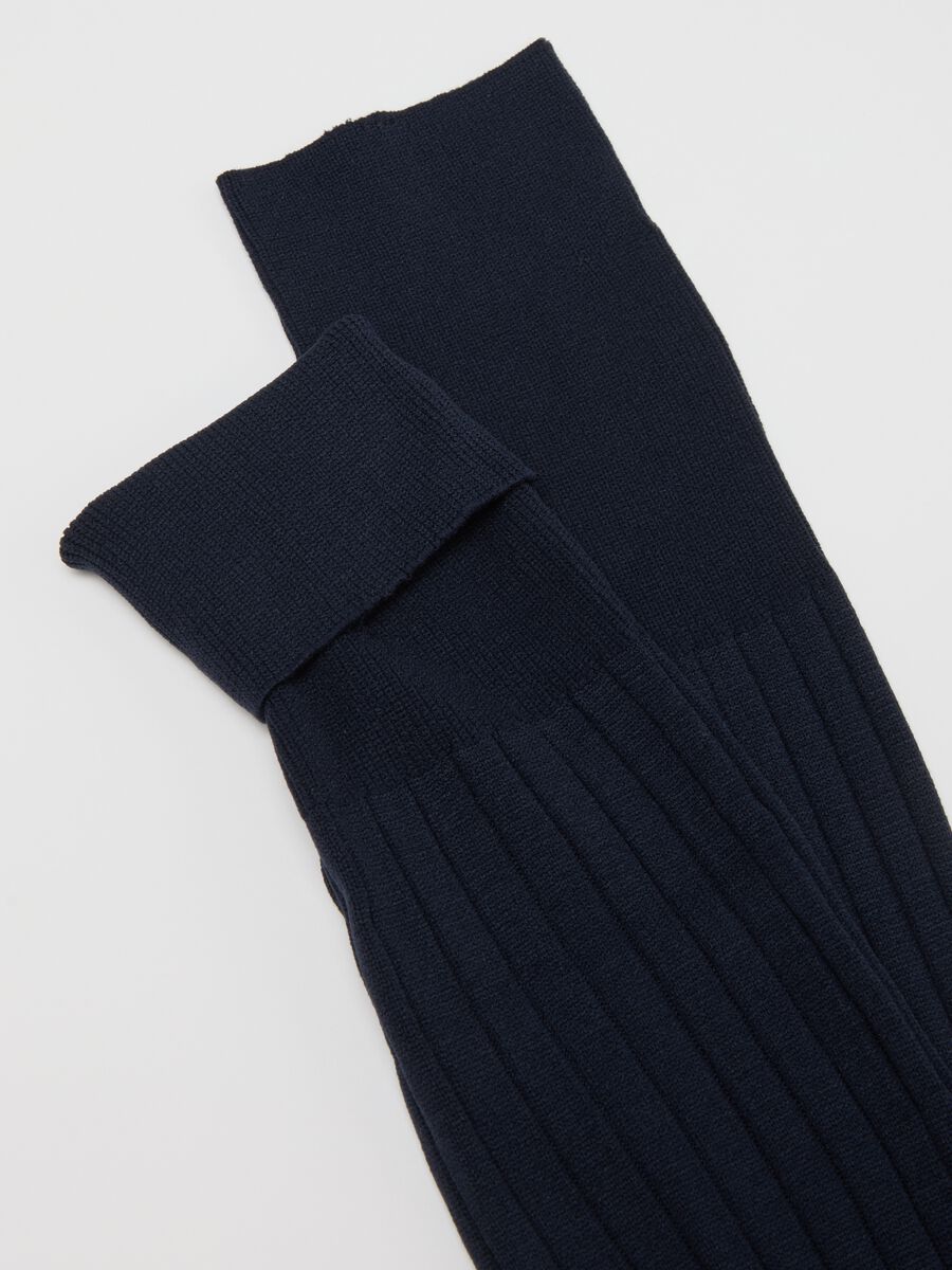 Two-pack blue long socks_2