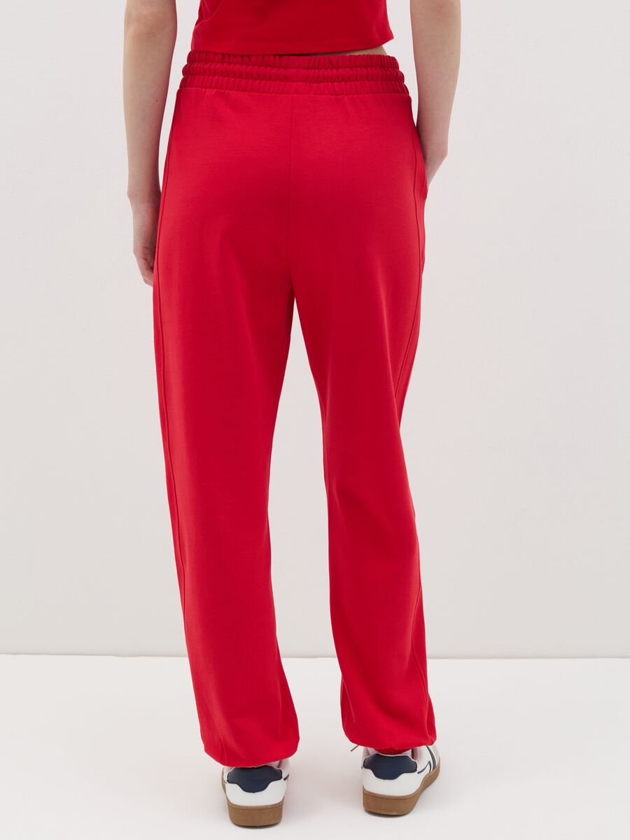 Fleece joggers with drawstring_2