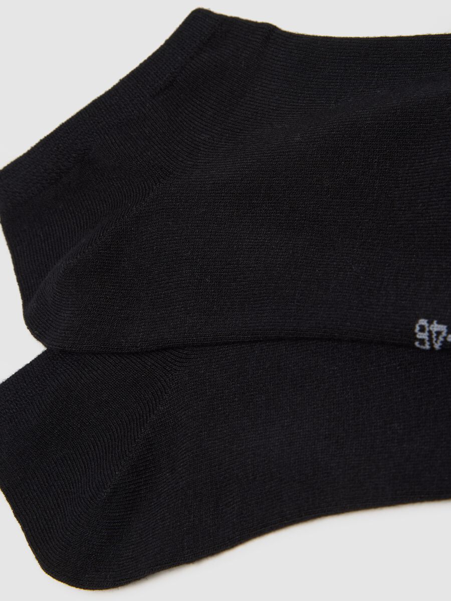 Pack of three black regular fit sports socks_1