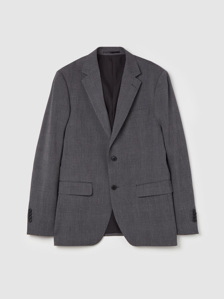Blazer easy fit melange monopetto_1