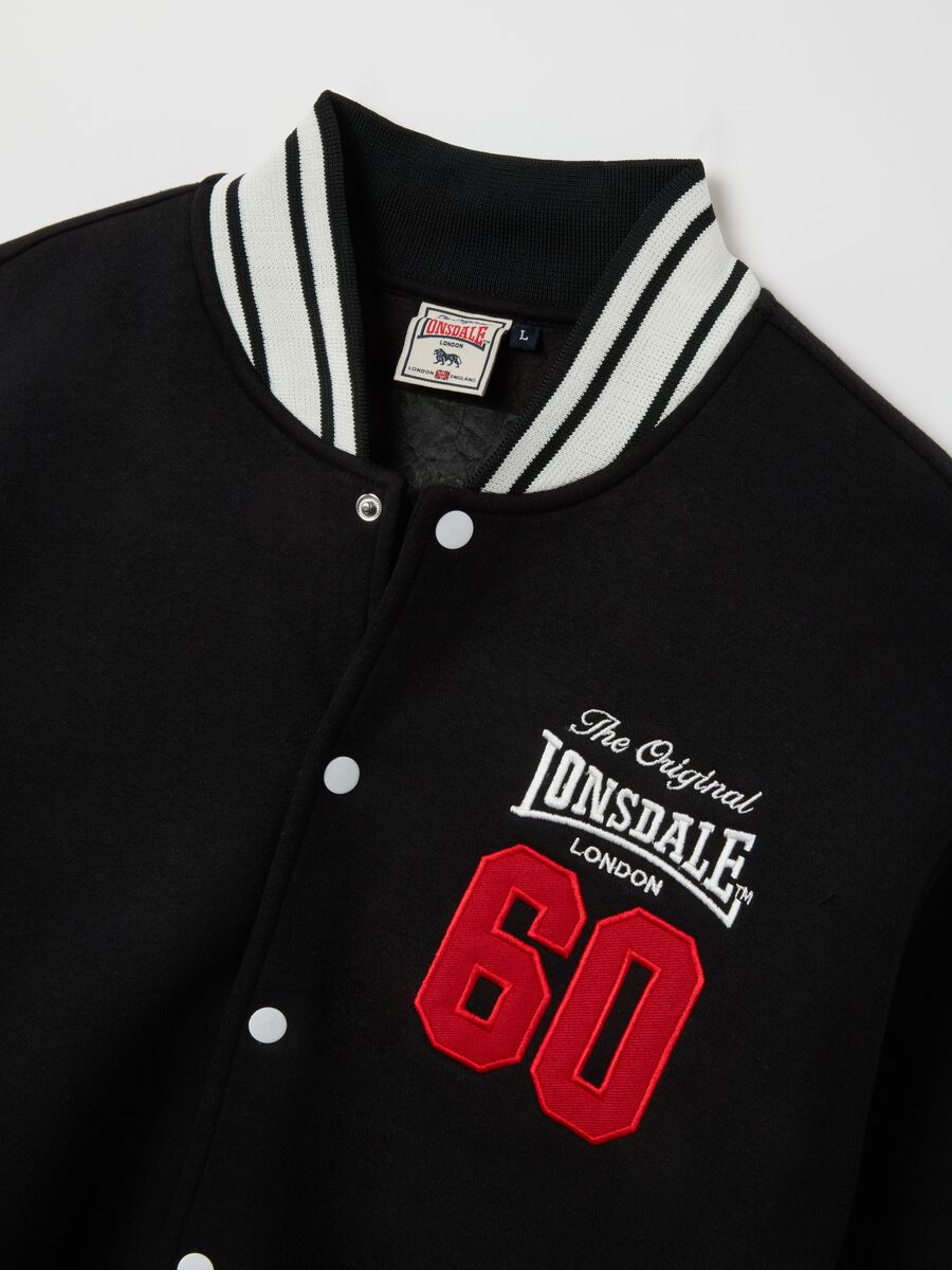 Black cotton-blend jacket with buttons_5