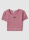 Short sleeve pink boxy fit sports T-shirt_4