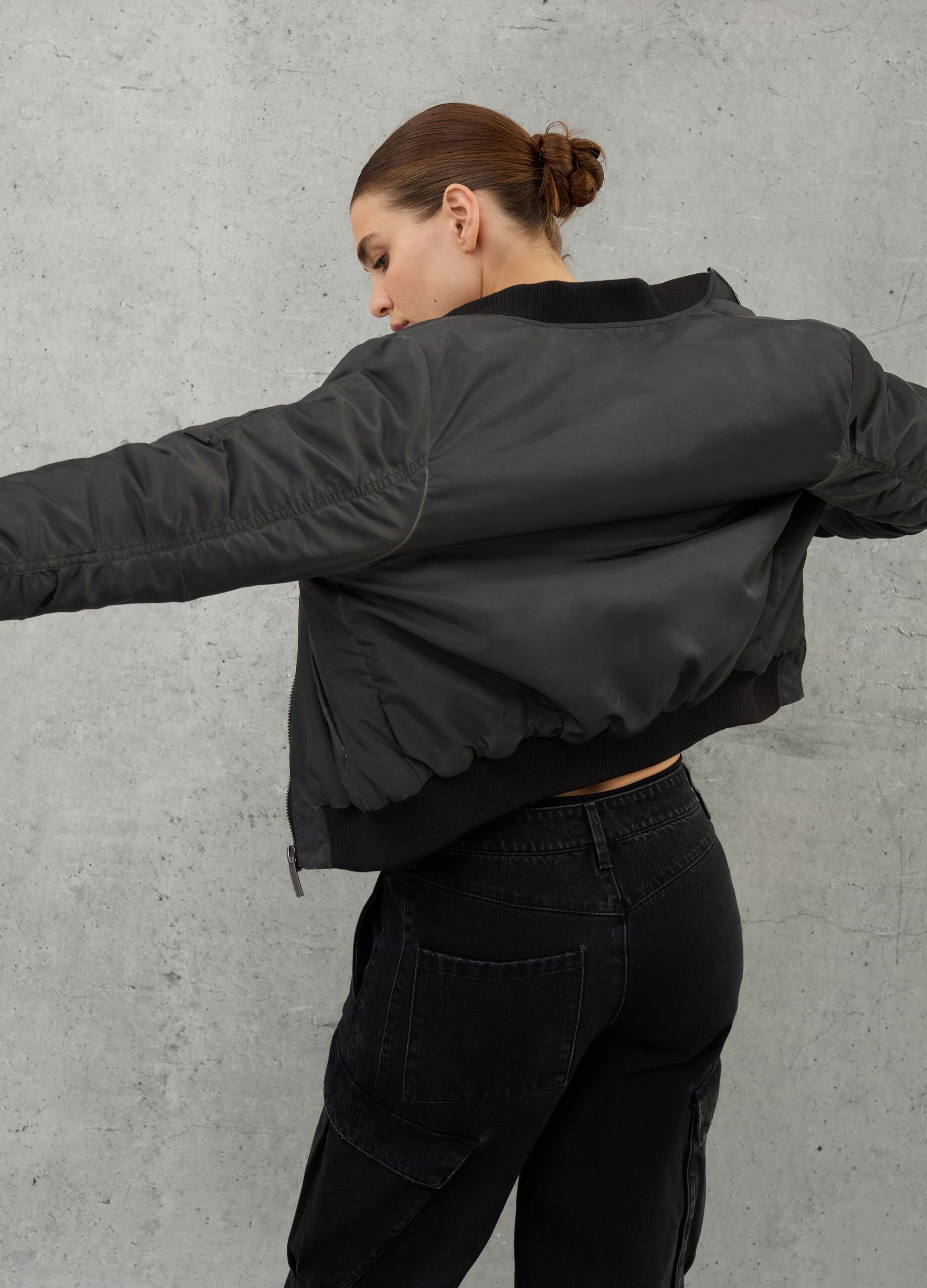 Bomber Jacket Vintage Black
