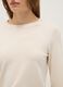 Beige Round Neck Regular Fit Sweater_3