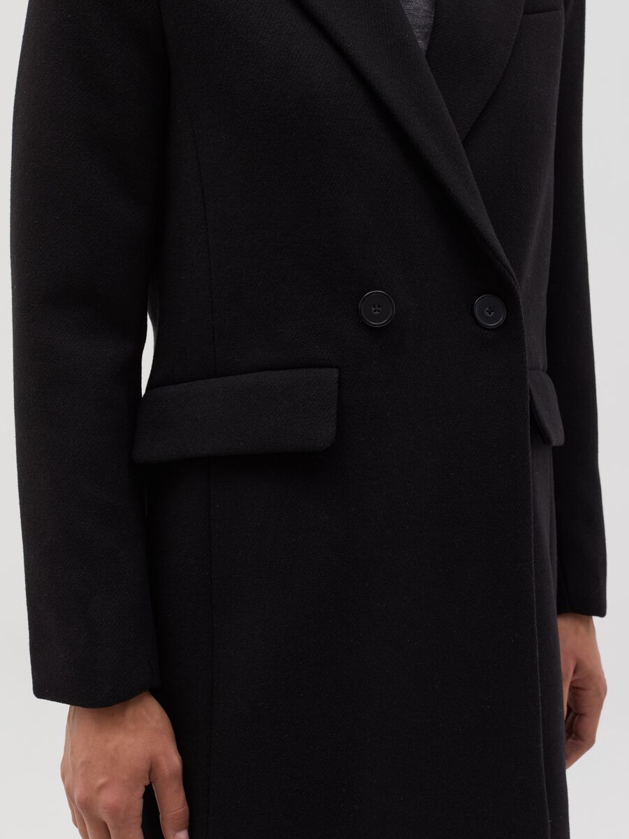 Cappotto doppiopetto tinta unita_2