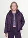 Purple Ultralight Quilted Jacket with Hood and Zip_1