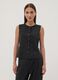 Black Milano stitch waistcoat in stretch viscose, regular fit_2