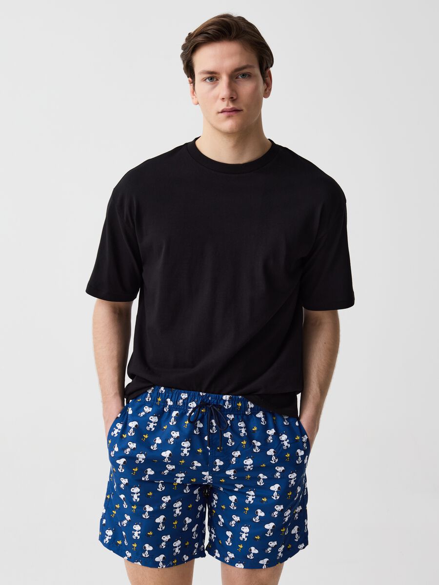 Swimming trunks with Snoopy print_0