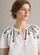 White pure cotton shirt with embroidery_0