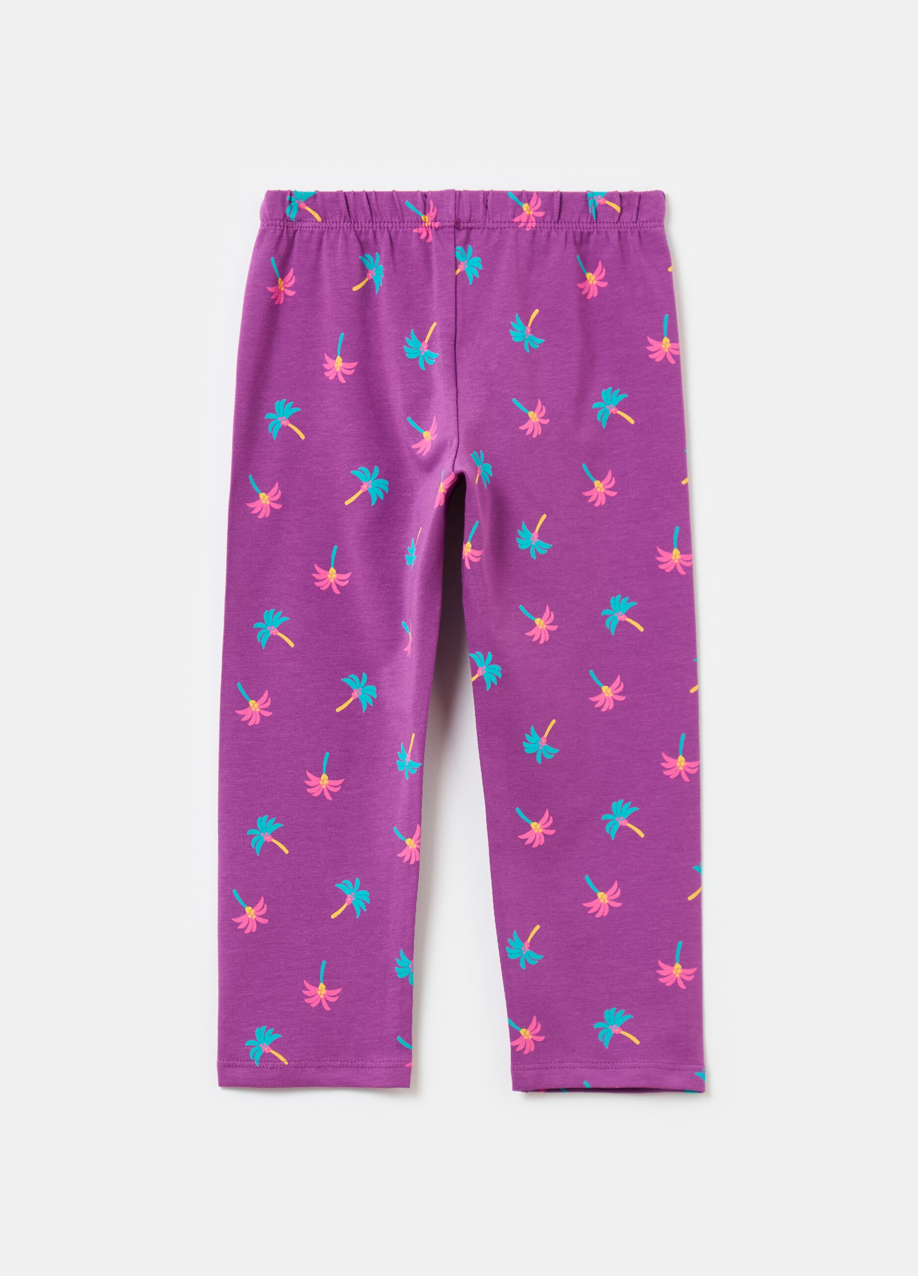 Three-quarter leggings with print