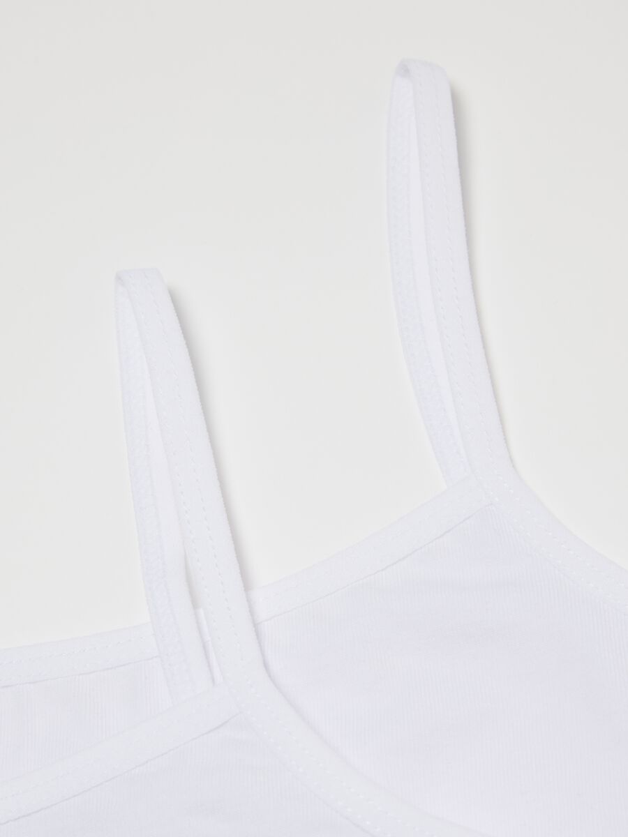 Bipack reggiseni bralette da ragazza in cotone bianchi_3