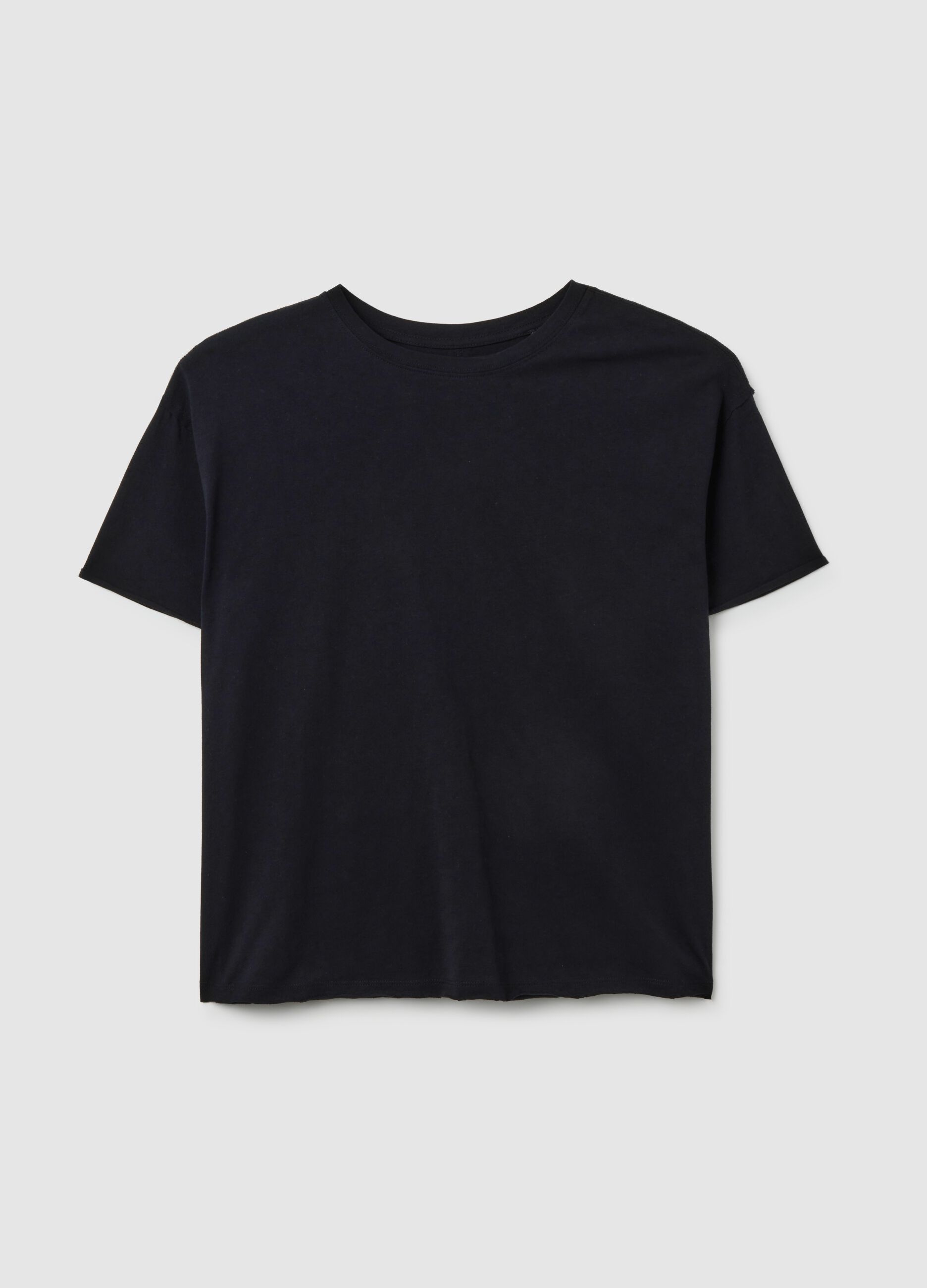 Black sports cotton T-shirt ALTAVIA STUDIO