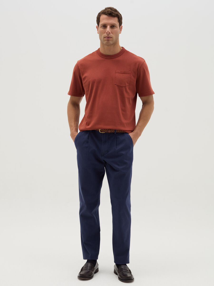 Relaxed-fit T-shirt in cotton with pocket_1