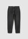 Black Cotton Blend Regular Tapered Jeans_4