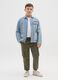 Boys' Stretch Cotton Blend Green Trousers_2