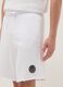 White pure cotton bermuda shorts with elasticated waist_3