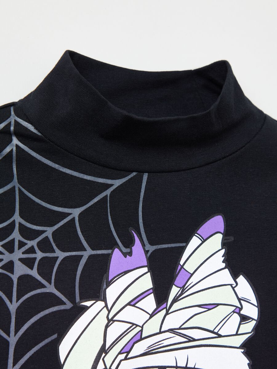 T-shirt a collo alto con stampa Minnie_2