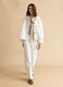 White pure cotton jacket with buttons, regular fit_1