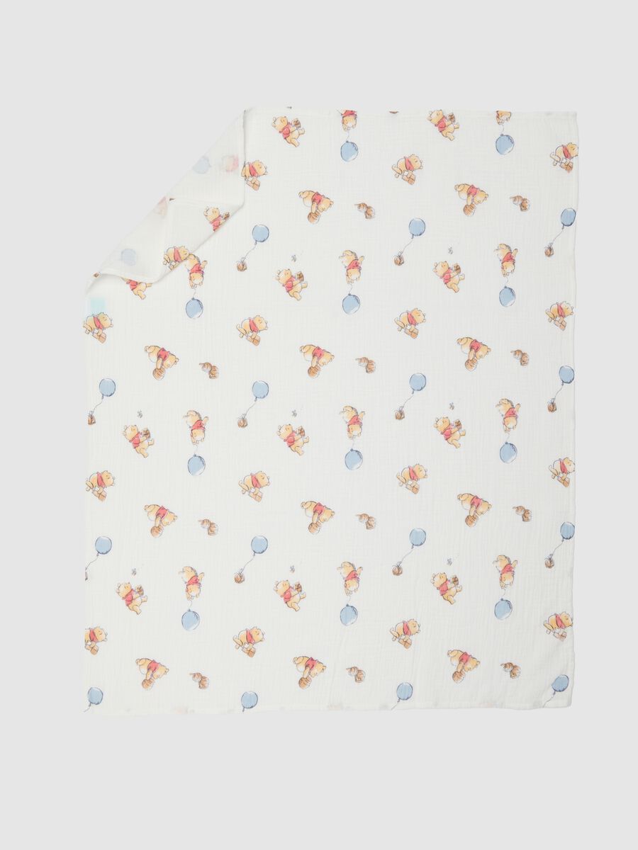 White blanket for newborn in pure cotton_2