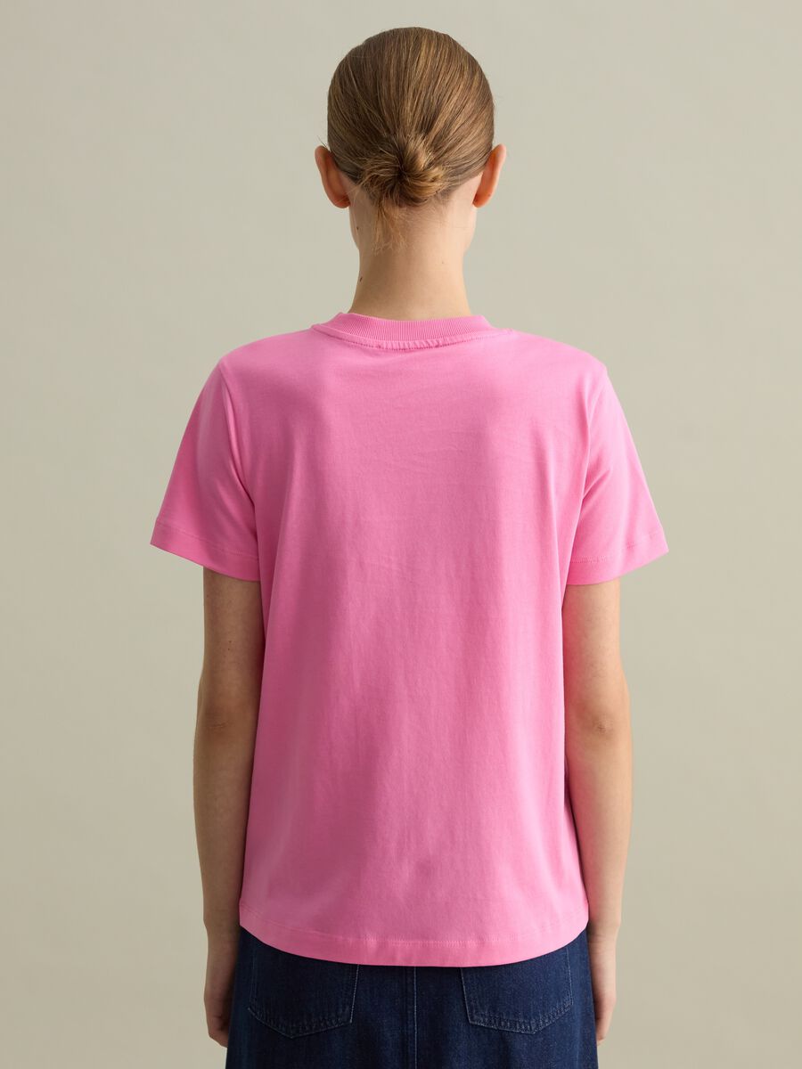 Cotton T-shirt with round neck_3