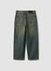 Blue pure cotton skater-fit jeans_5