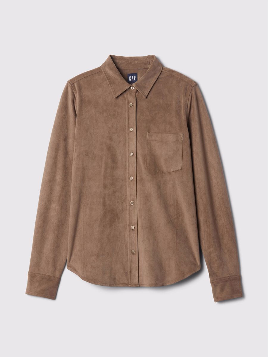 Suede shirt with pocket_4