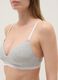 Grey triangle cotton bra with padding_3