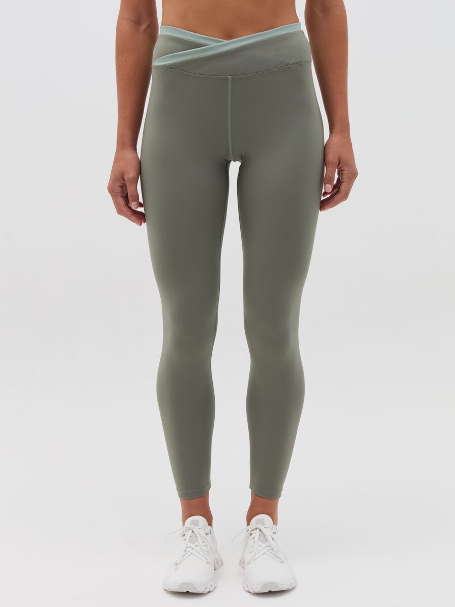 Leggings with contrasting edging_0