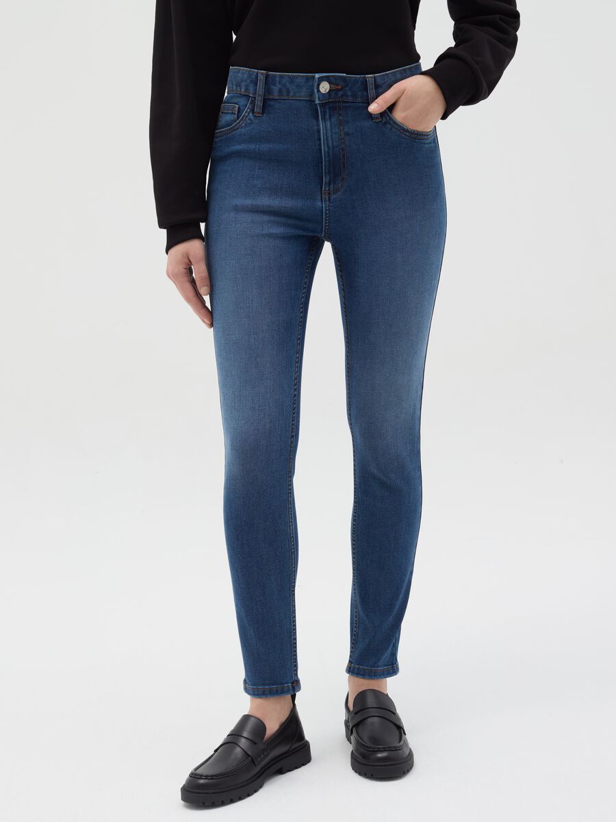 Skinny-fit jeans with five pockets_1