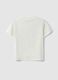 Kids' White Pure Cotton Regular Fit T-shirt with Print_1