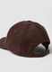 Brown pure cotton ribbed cap_1