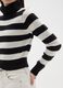 Girls' Multicolour Striped Jumper, Regular Fit with High Neck_2