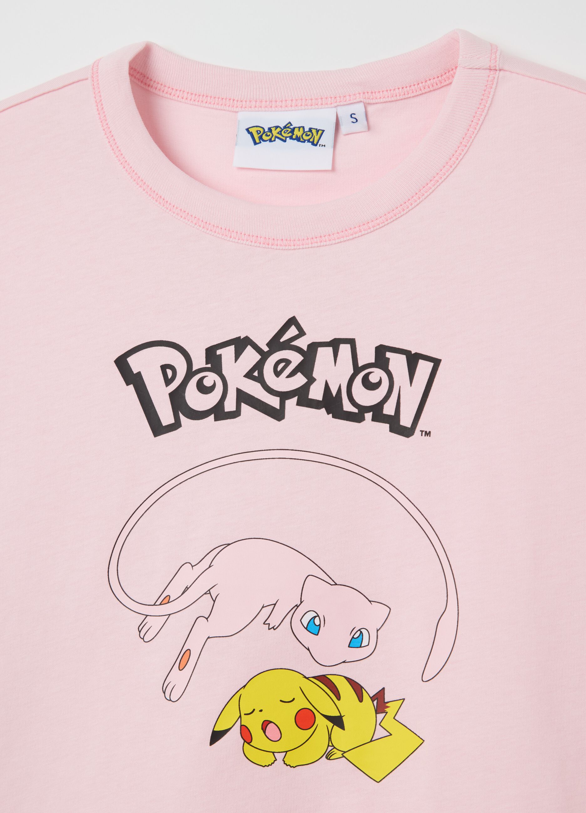 Pink T-shirt with Pokémon print