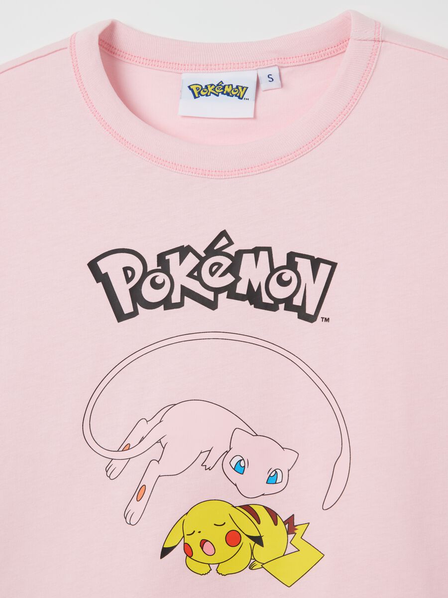 Pink T-shirt with Pokémon print_5