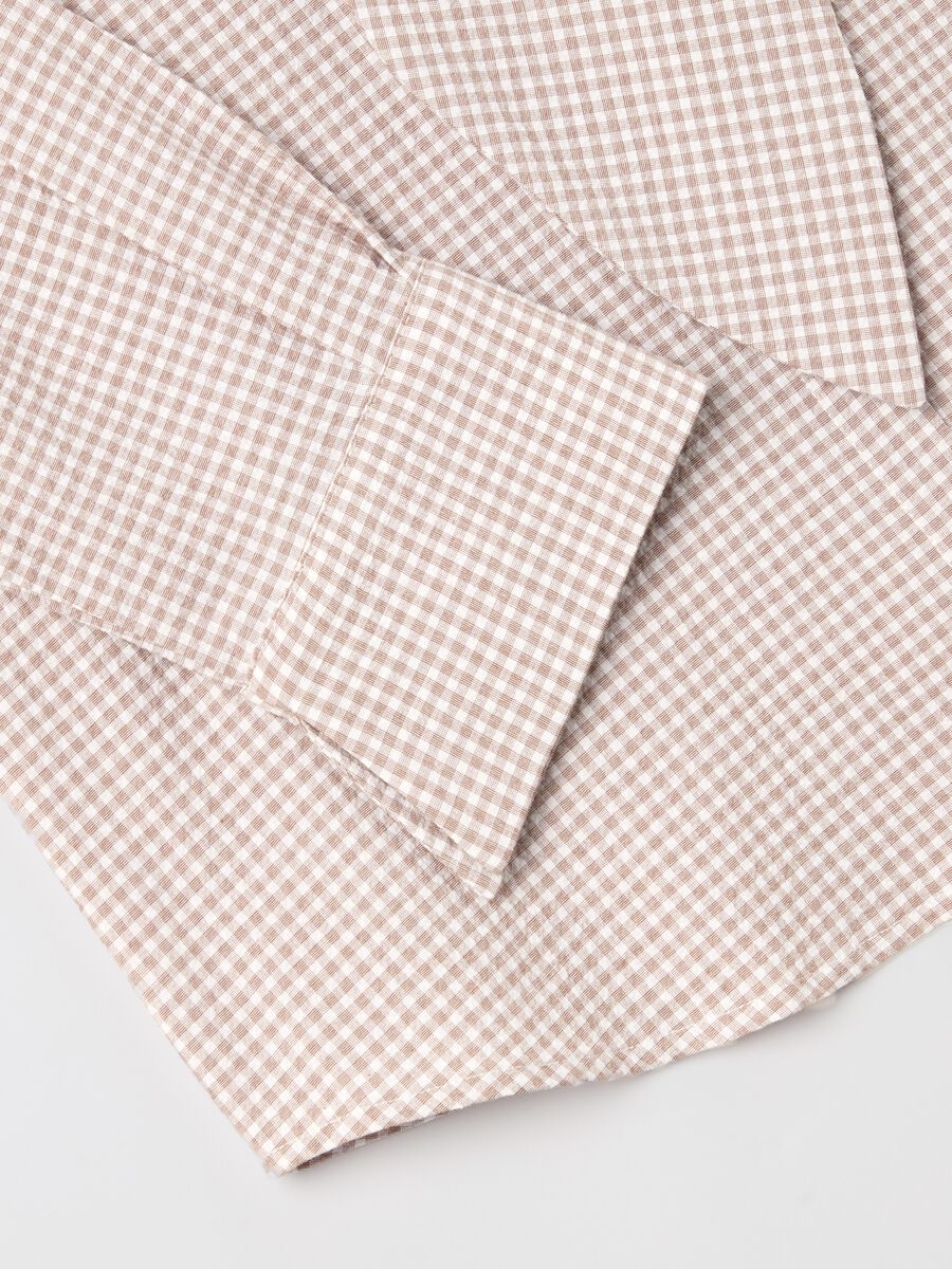 Check blouse with foulard_5