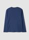 Maglia pigiama blu in puro cotone organico girocollo con stampa Peanuts_2