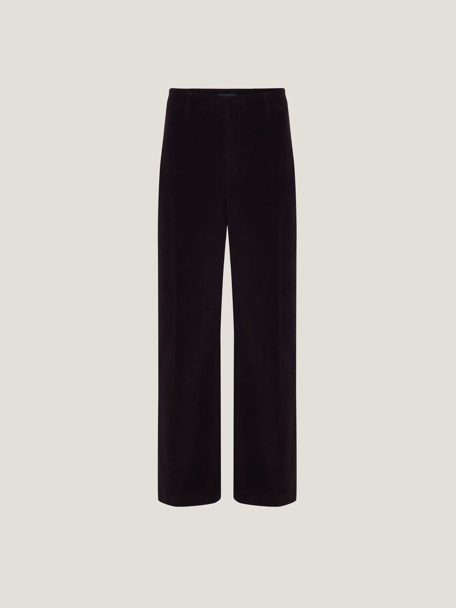 Pantaloni straight fit in corduroy_5