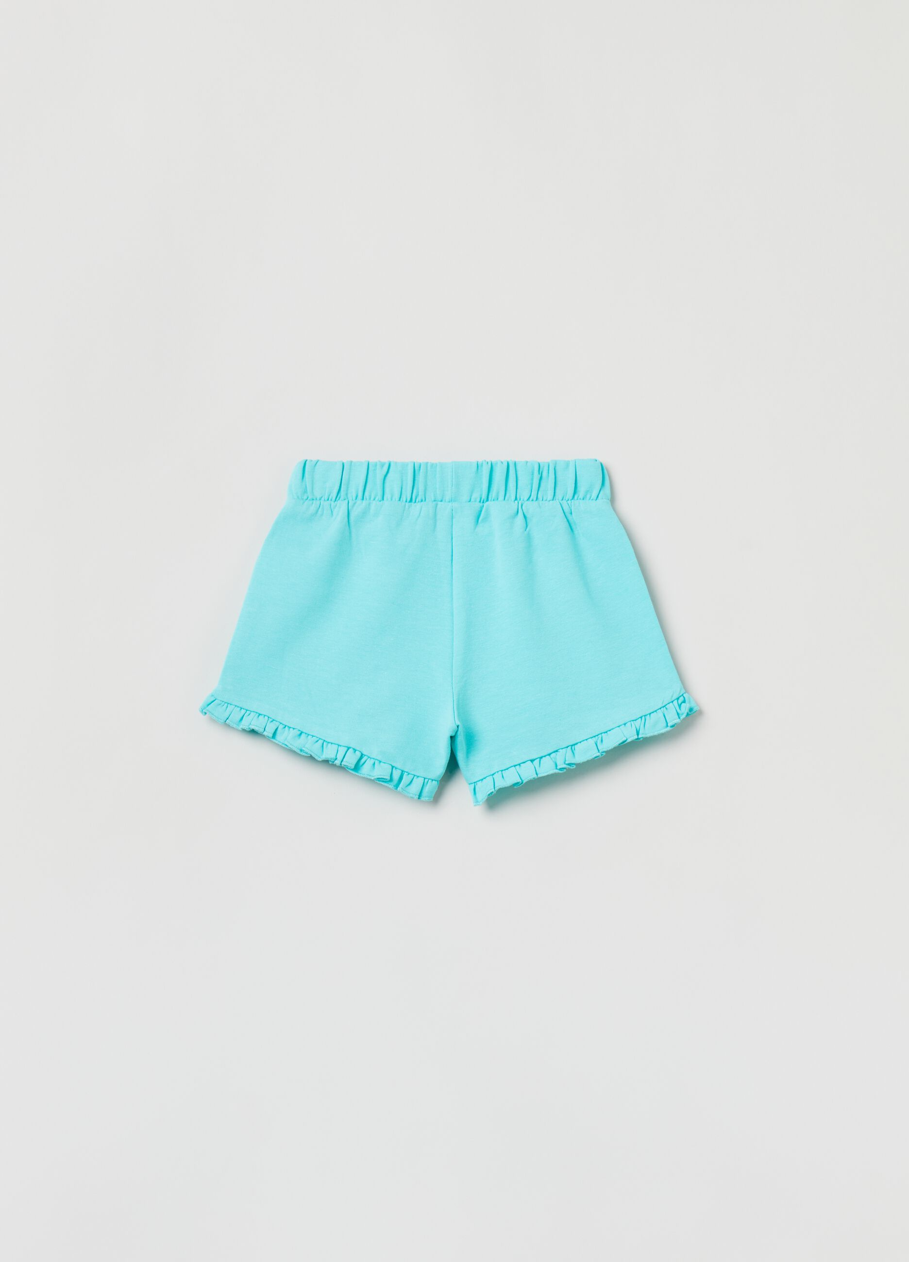 Shorts in French Terry con fiocchetto