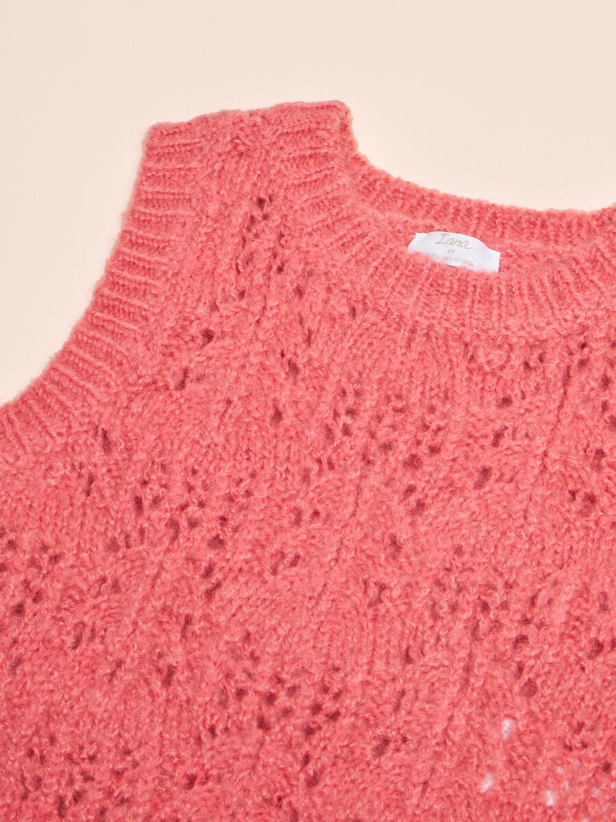 Gilet in tricot in misto lana mohair_1