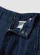 Blue wide-leg jeans in pure cotton_1
