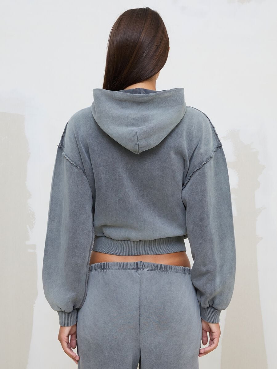 Sunfaded Full-Zip Hoodie Vintage Grey_2