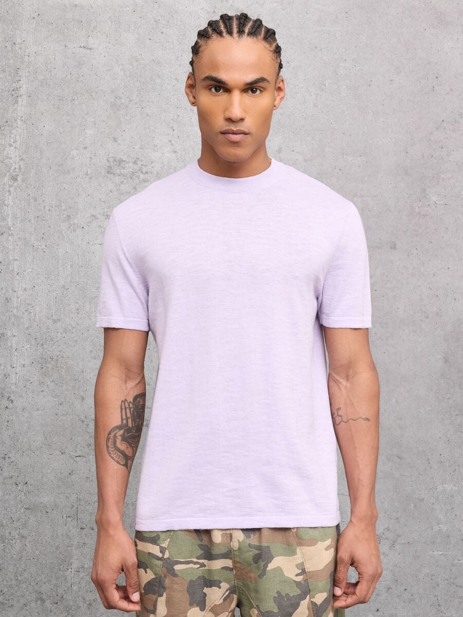 Knit T-shirt Pastel Lilac_0