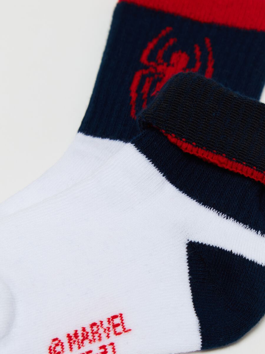 Two-pair pack short Spider-Man tennis socks_2