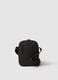 Black Shoulder Bag with Zip Pockets_0