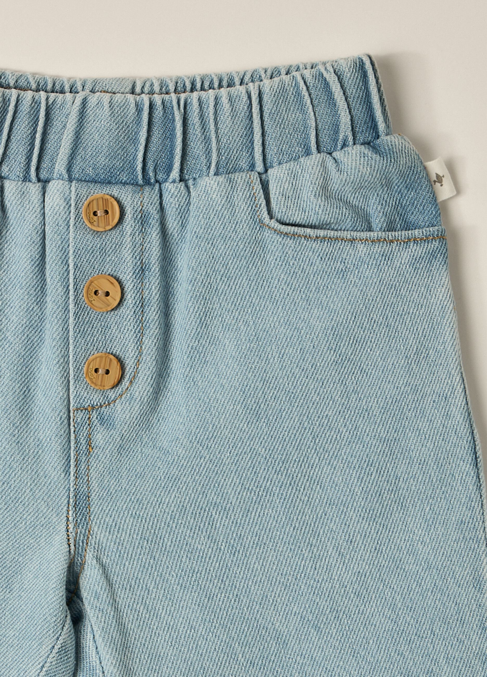 Iana Baby Blue Denim Dungarees